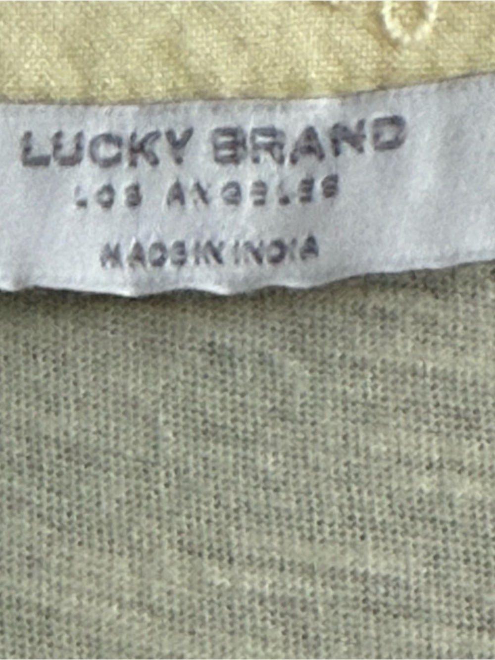 Lucky Brand Short Sleeve Button Down Blouse 100% Cotton Split Neck Yellow Size M - Picture 4 of 10